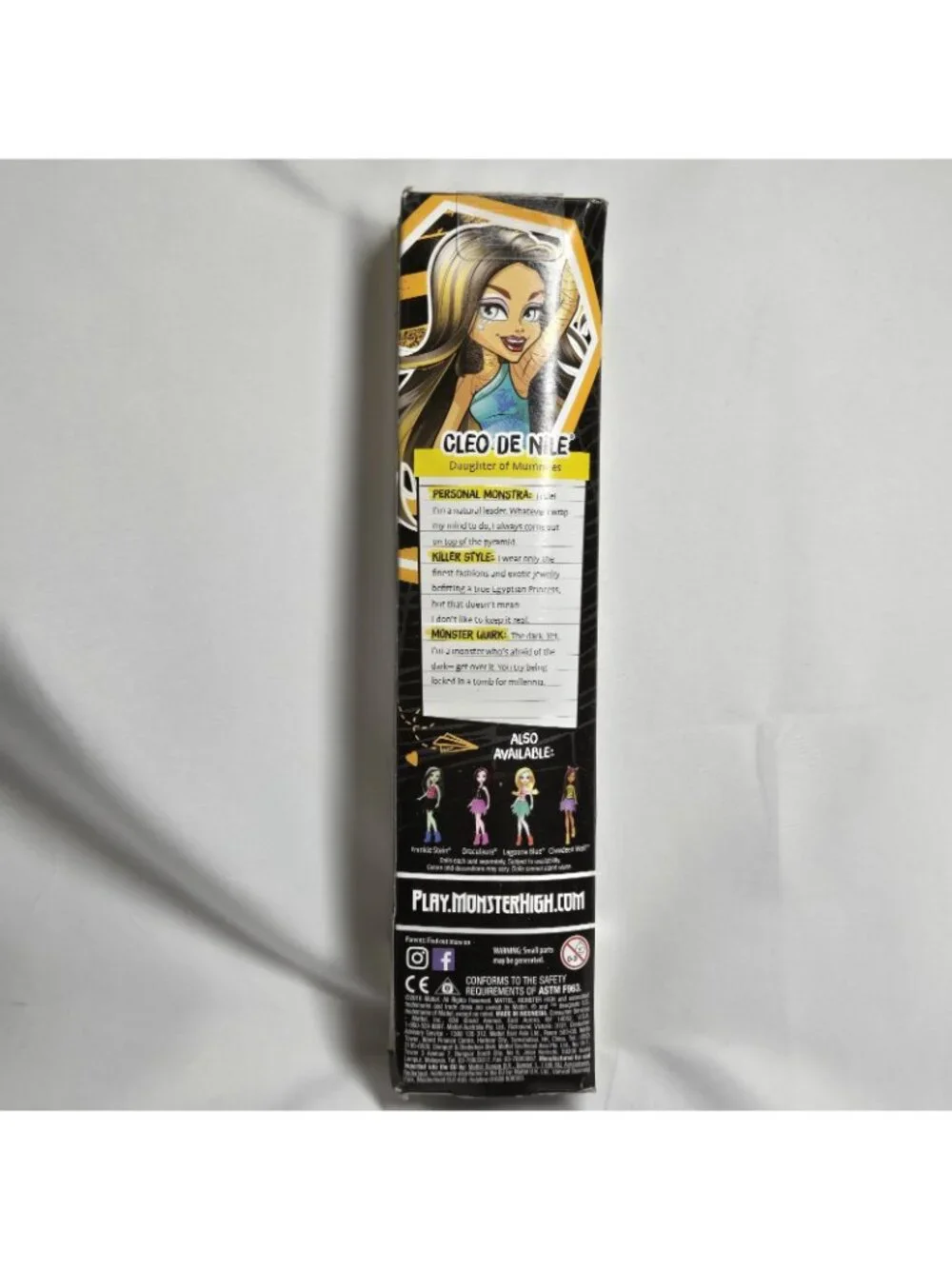 Mattel 2013 Monster High Cleo De Nile Daughter of Mummies Doll NIB READ DESCRIPT
